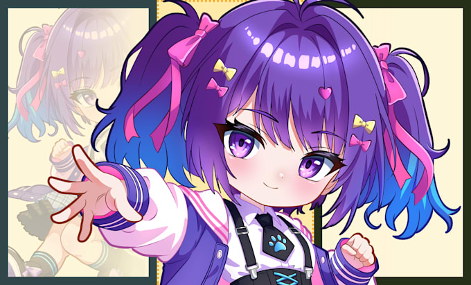 draw premium chibi character for you