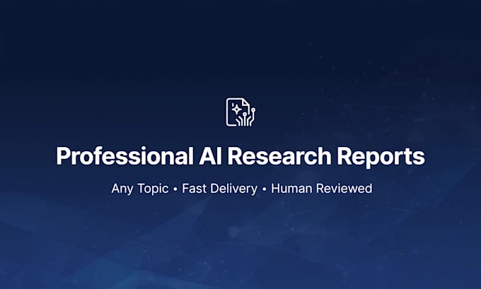 create professional ai research reports
