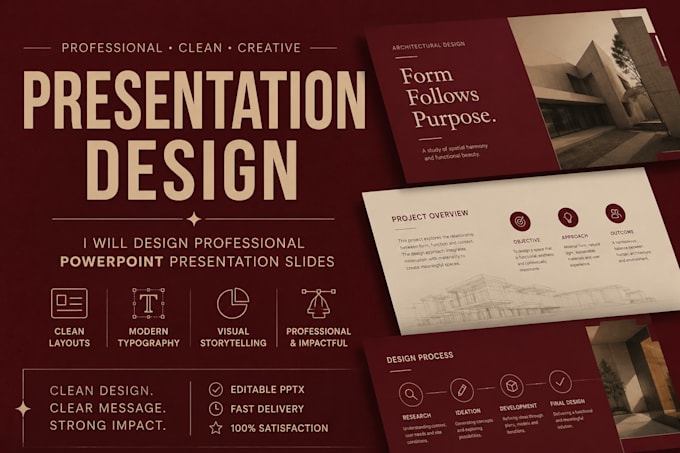 design professional powerpoint presentation slides