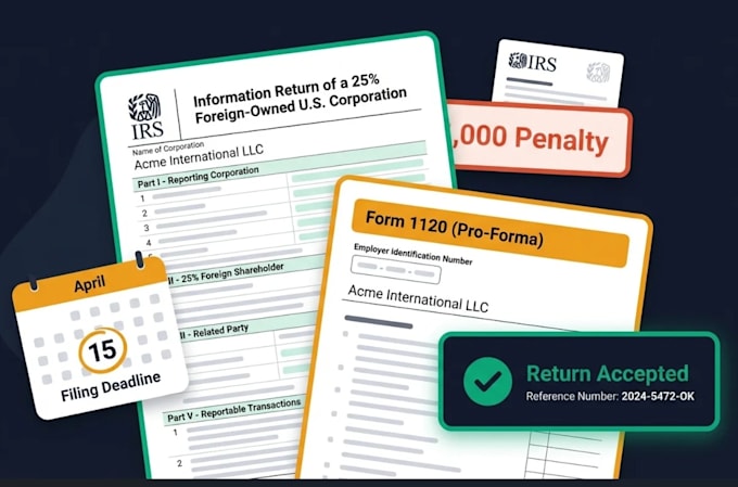 prepare form 5472 and 1120