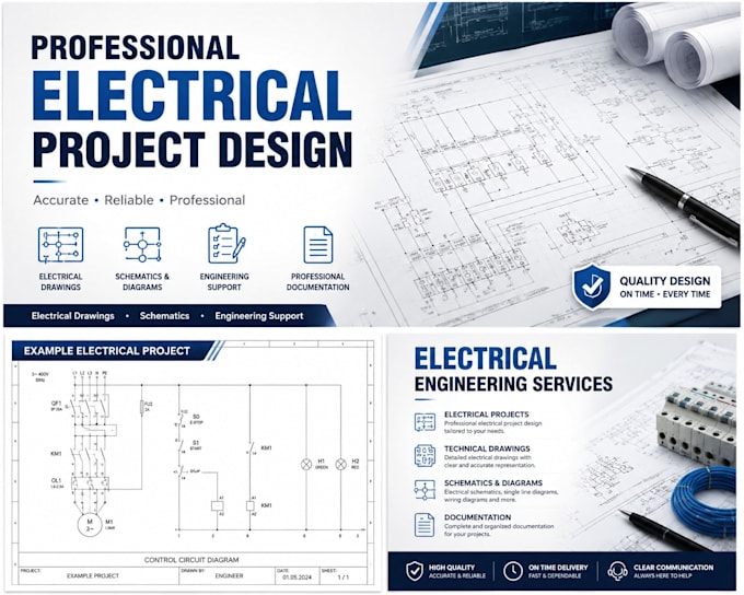 create professional electrical projects