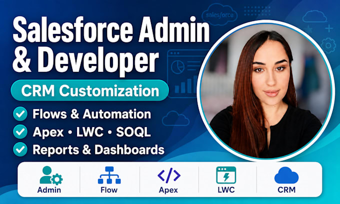 be your salesforce admin and developer for CRM customization