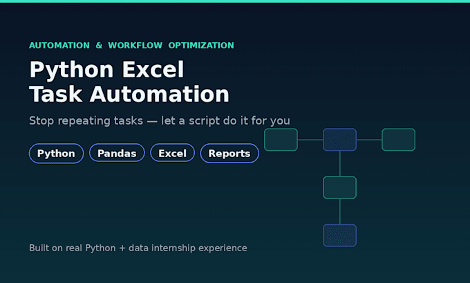 automate your excel tasks and reports using python