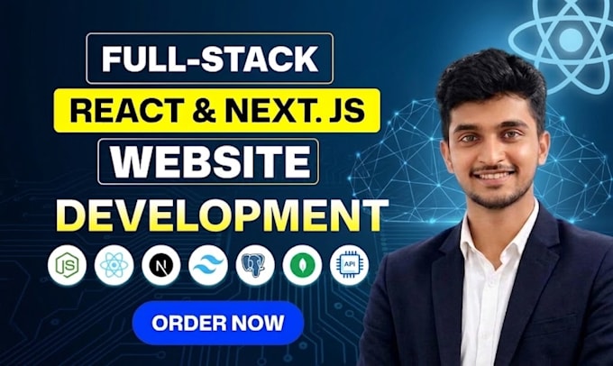develop a full stack react nextjs website with modern ui and backend developer