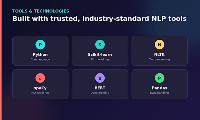 do nlp text classification and sentiment analysis using python