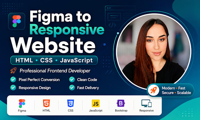 convert figma design to responsive HTML CSS