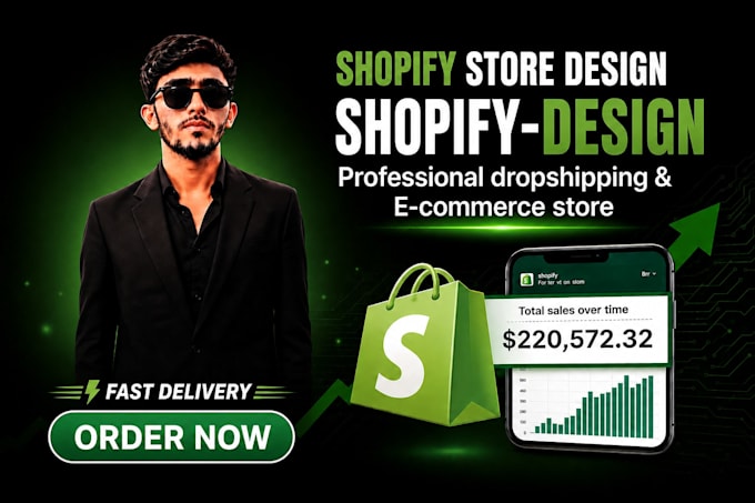 design a professional shopify dropshipping store