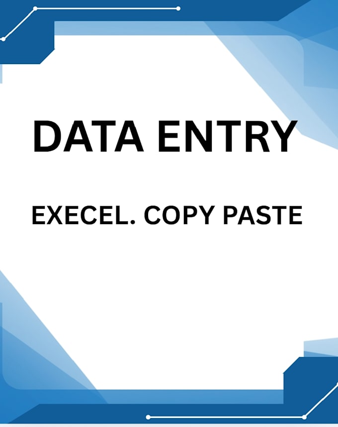 do data entry in excel