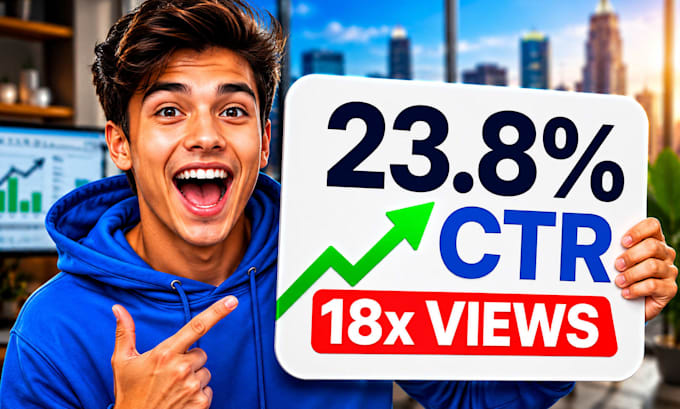 design youtube thumbnails high CTR