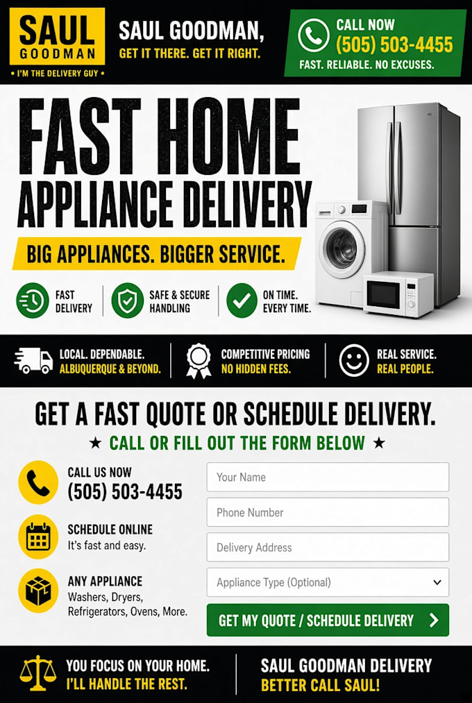 create a professional business landing page website