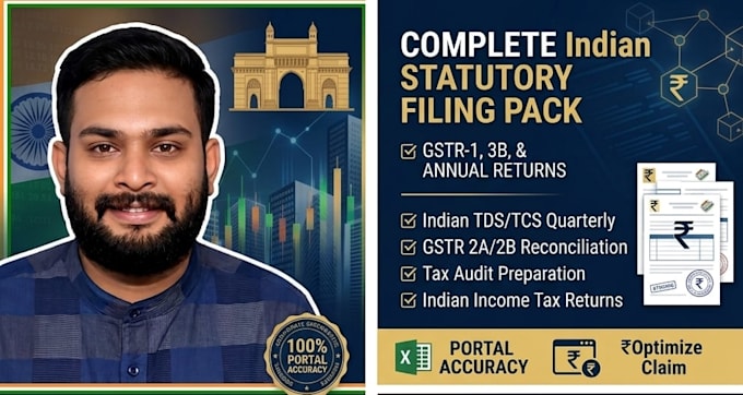 handle indian gst returns, tds filing, and statutory compliance