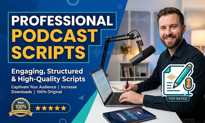 write professional podcast scripts for your channel