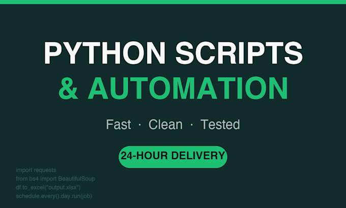 build a python automation or public data scraper for your workflow