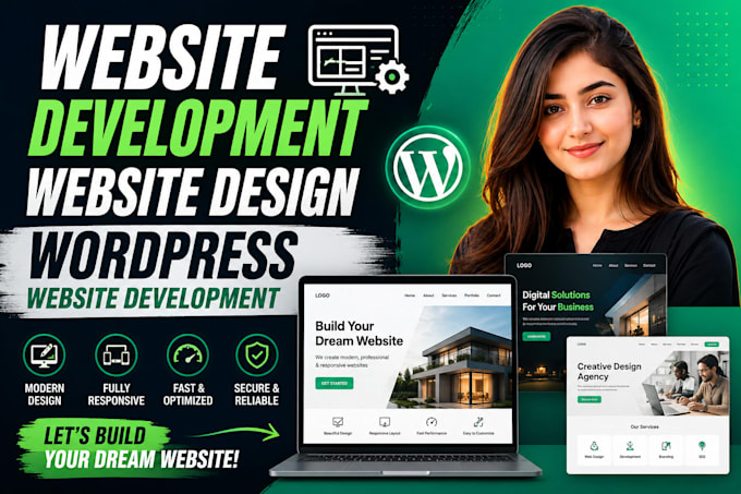 design, redesign, clone, build wordpress website, business website development