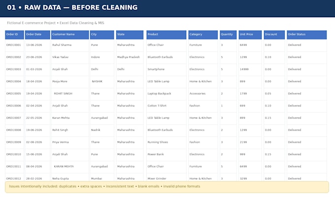 do professional excel data cleaning, formatting, and deduplication