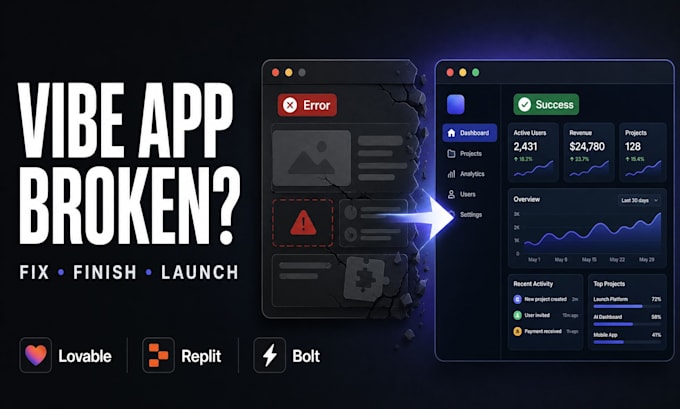 fix lovable replit bolt vibe coded apps