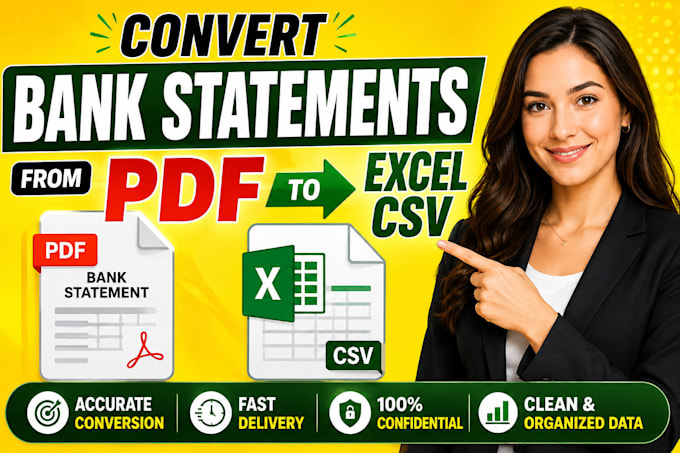 do bank statement work on urgent basis