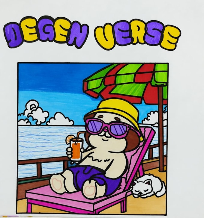 create beautiful hand drawn art and custom paintings