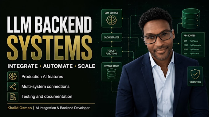 integrate production ai and llms into backend systems and workflows