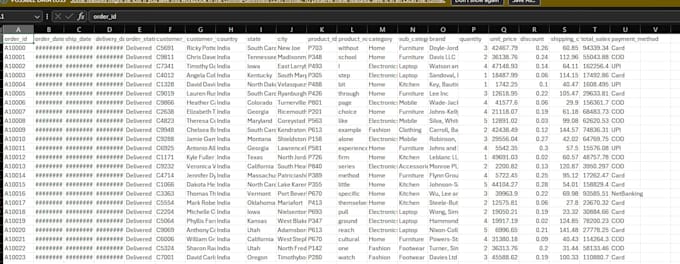 clean and organize data