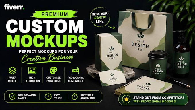 create professional custom product mockups for your business