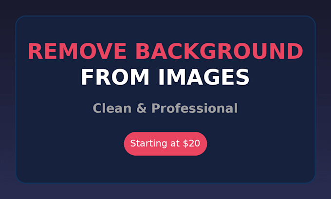 remove background from your images professionally
