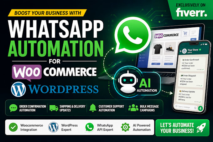 wordpress whatsapp automation and chatbot, woocommerce ai assistant, web crawler