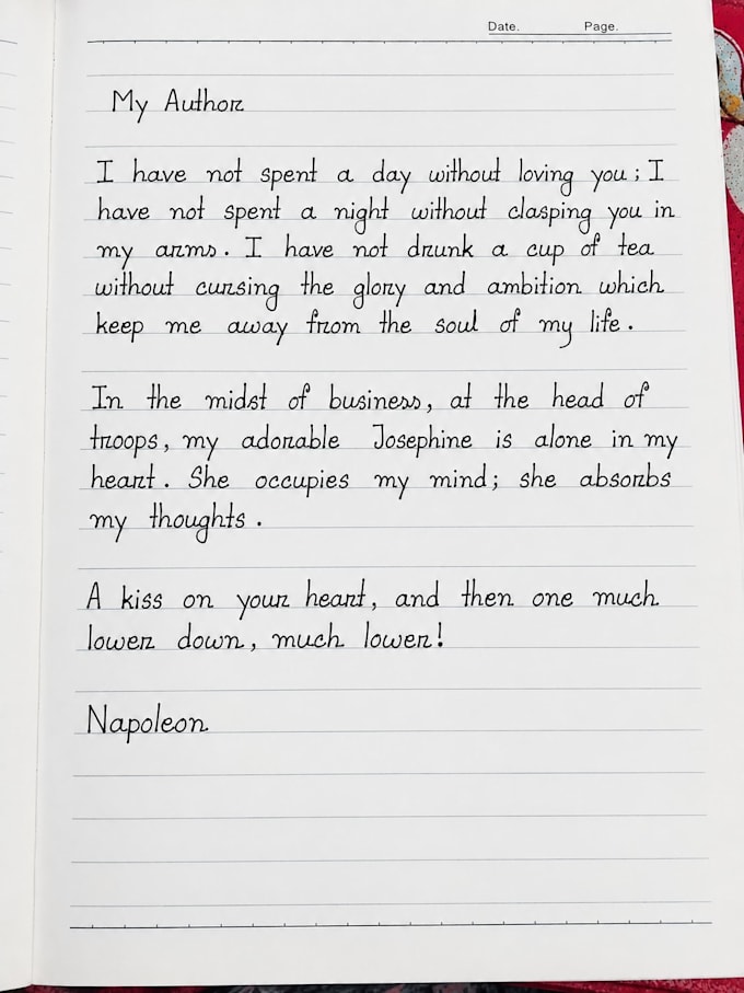 write anything with my beautiful handwriting
