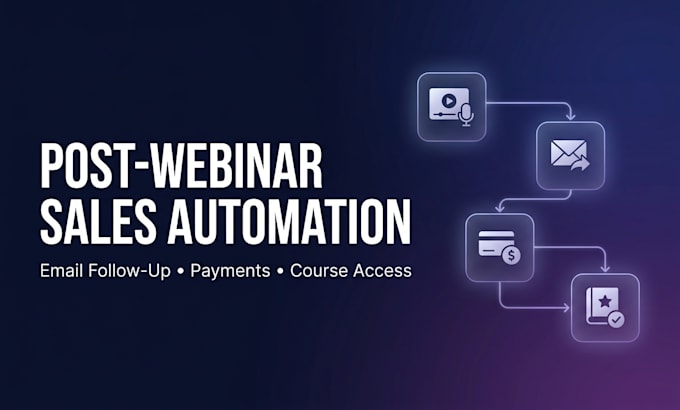 automate post webinar sales, stripe payments and course access