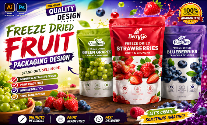 do standup pouch packaging and label design
