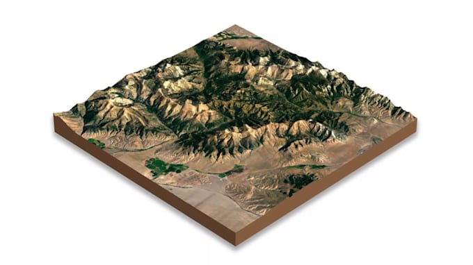 convert contour drawing to 3d printable terrain model,desktop modular terain stl
