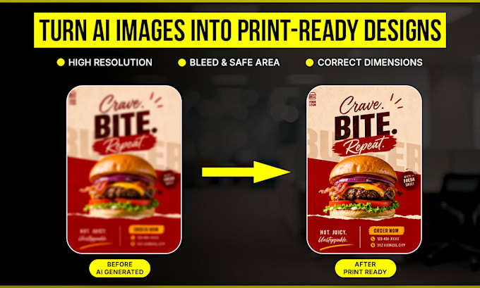 convert ai generate design to print ready file
