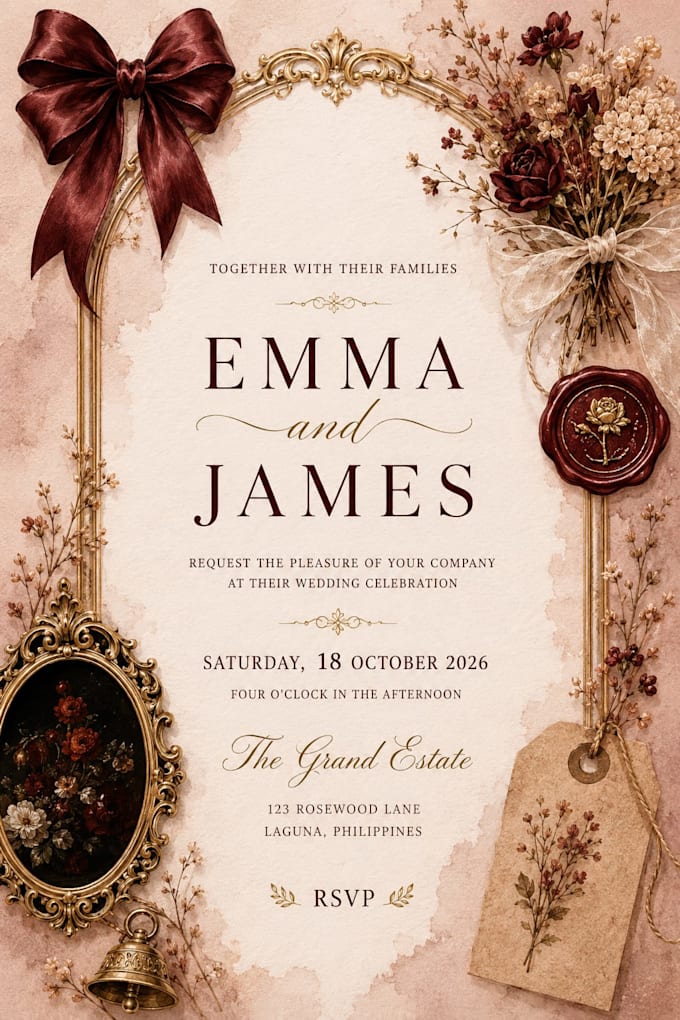 design elegant wedding invitations and stationery
