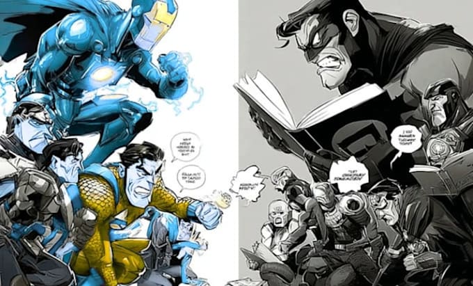 draw a professional cover for your graphic novel