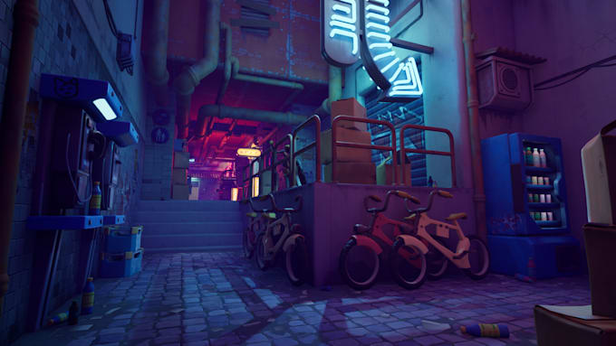 design 3d game environment in unity 3d or unreal engine5