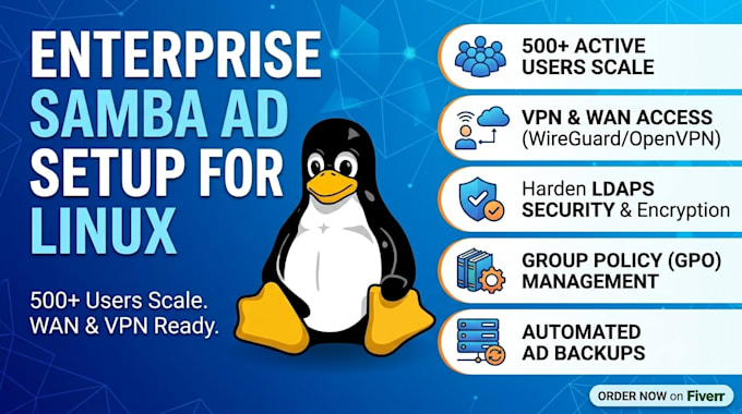 setup samba active directory domain controller on linux
