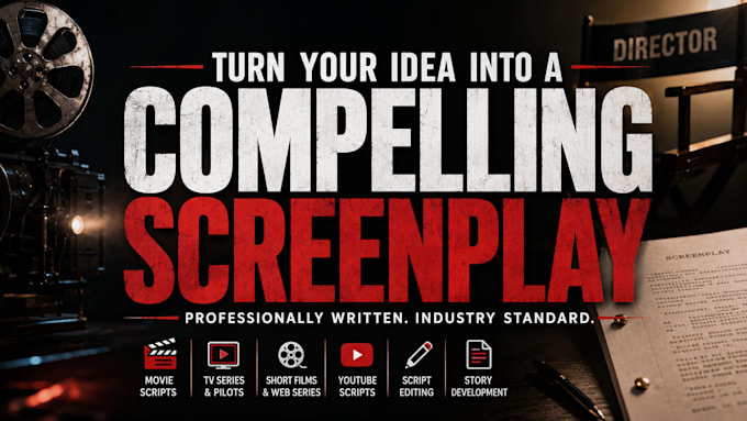 write script screenplay, film script, watching, feature film
