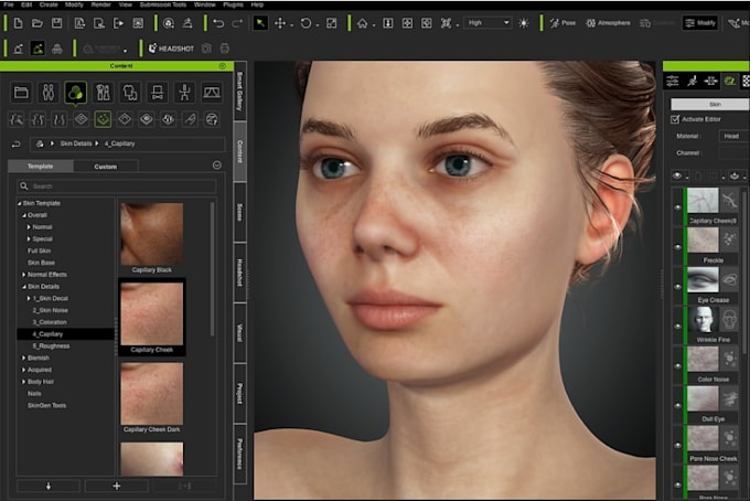 create rig 3d model, cc4, cc5, avatar for iclone 8, ue5, bone, c4d, maya tps