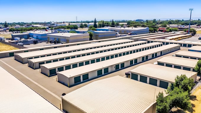 design 3d self storage facility, storage room, warehouse storage facility