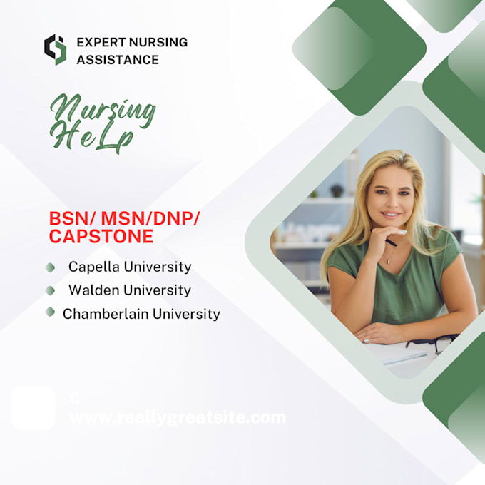 do nursing, walden, chamberlain ,capella, bsn and msn capstone tasks