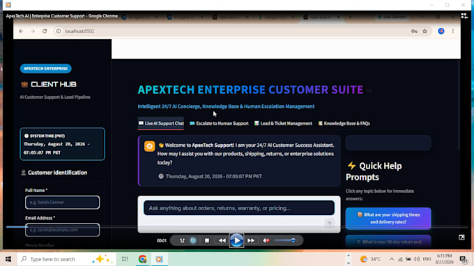build a custom ai customer support agent and lead capture chatbot