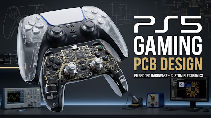 design ps5 gaming accessory pcb and embedded electronics hardware