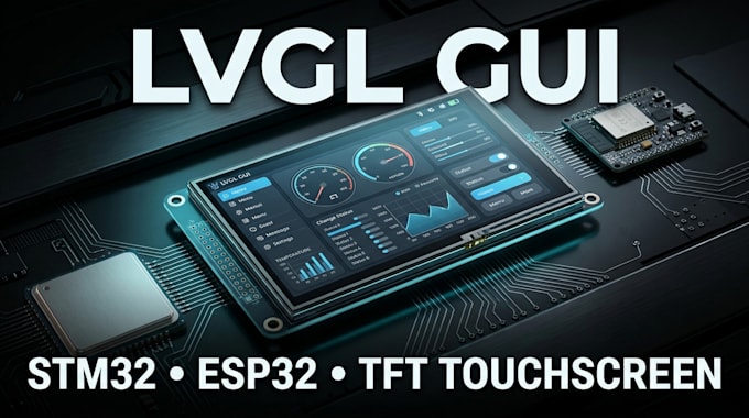 develop lvgl gui for stm32 esp32 tft lcd touchscreen display