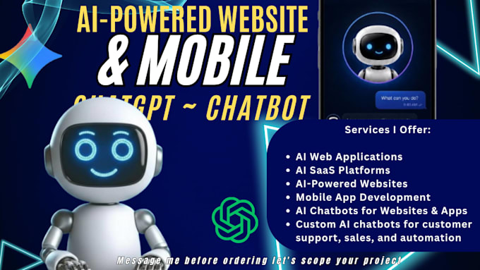 develop ai website ai chatbot ai mobile app ai software ai developer ai agent