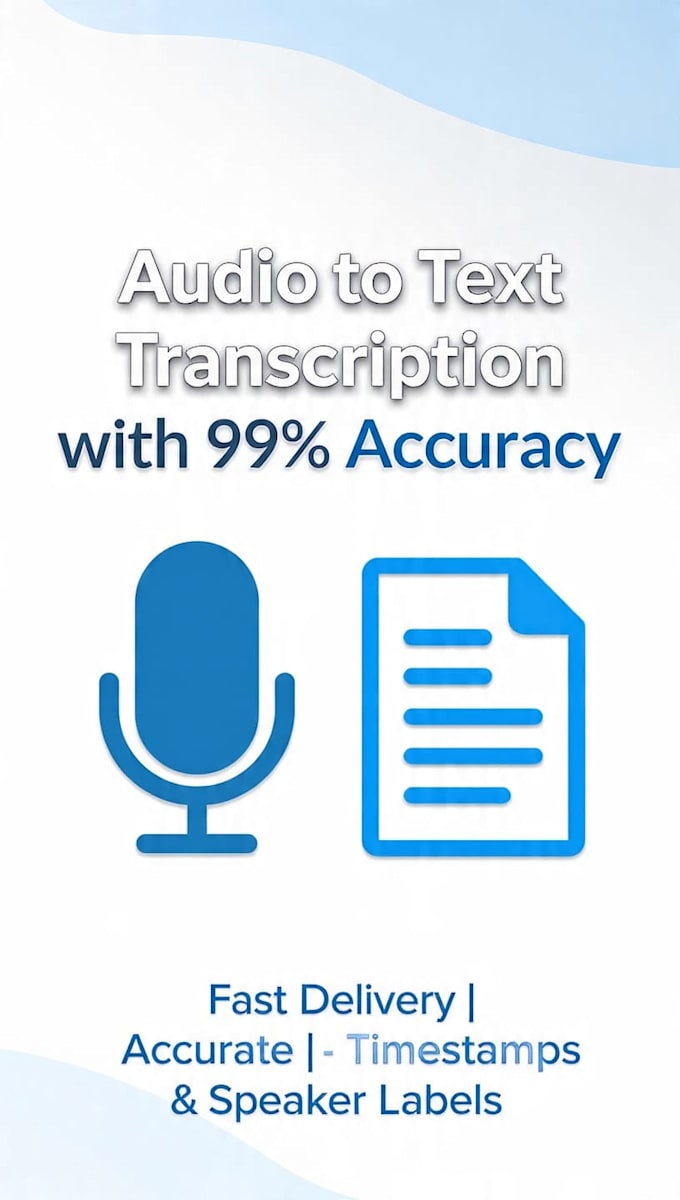transcribe audio to text with 99 accuracy