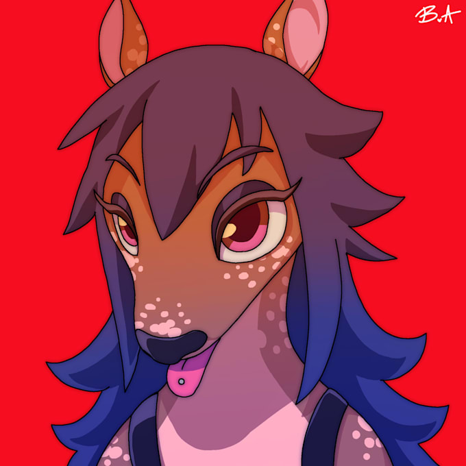 draw silly furry headshots