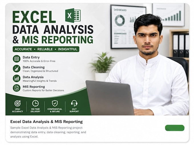 do excel data entry, data cleaning and mis reporting