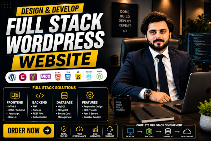 be your full stack website developer
