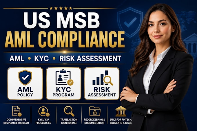 create US msb aml compliance program kyc policy and risk assessment