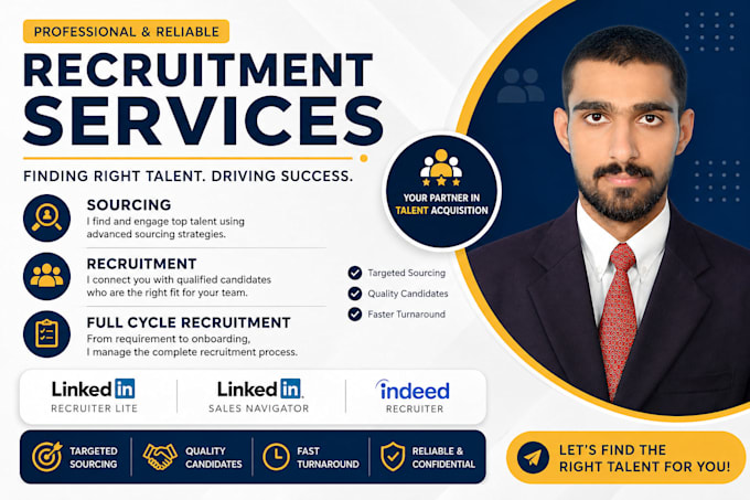 be your full cycle recruiter and sourcer